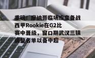 乐竟娱乐入口 -包含重磅！摩纳哥临场应变备战西甲Rookie在G2比赛中晋级，窗口期武汉三镇调整名单以备中超的词条
